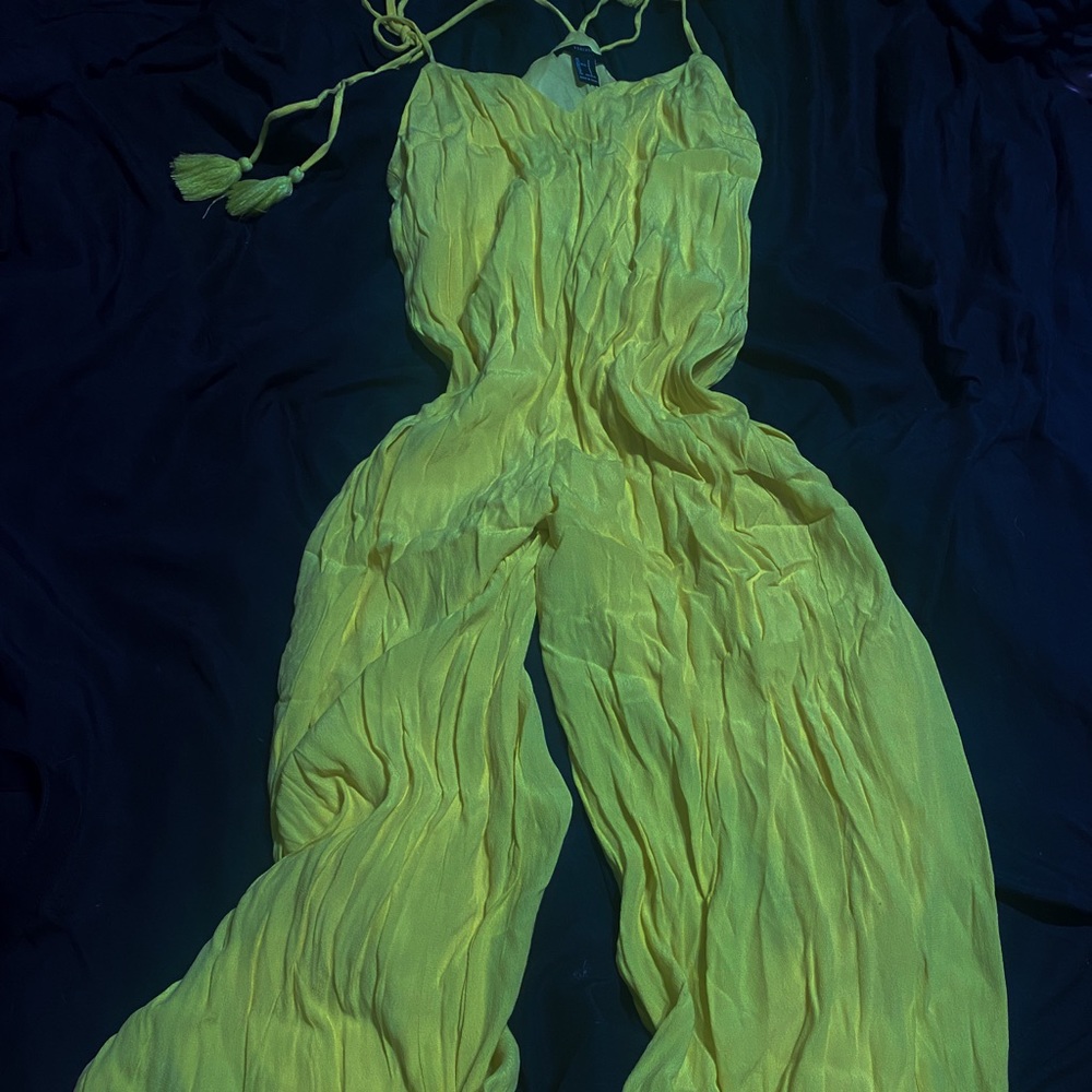 Neon Green/ Yellow Jumpsuit Sz S BNWT